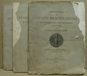 Bild des Verkufers fr Urkundenbuch der Stadt Braunschweig. Dritter Band (in drei Abtheilungen). zum Verkauf von Nicoline Thieme