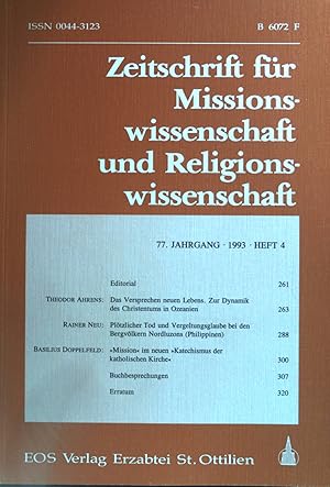 Immagine del venditore per Das Versprechen neuen Lebens. Zur Dynamik des Christentums - in: Zeitschrift fr Missionswissenschaft und Religionswissenschaft : 1993 / Heft 4. B 6072 F venduto da books4less (Versandantiquariat Petra Gros GmbH & Co. KG)