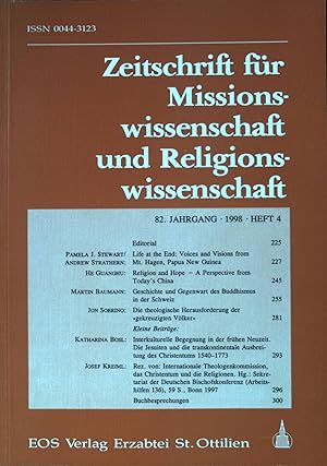 Imagen del vendedor de Geschichte und Gegenwart des Buddhismus in der Schweiz - in: Zeitschrift fr Missionswissenschaft und Religionswissenschaft : 1998 / Heft 4. a la venta por books4less (Versandantiquariat Petra Gros GmbH & Co. KG)