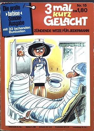 Bild des Verkufers fr Zndende Witze fr jedermann. Karikaturen, Kurzeschichten und Anekdoten. 3 mal kurz gelacht. Sonderband Nr. 15. zum Verkauf von books4less (Versandantiquariat Petra Gros GmbH & Co. KG)