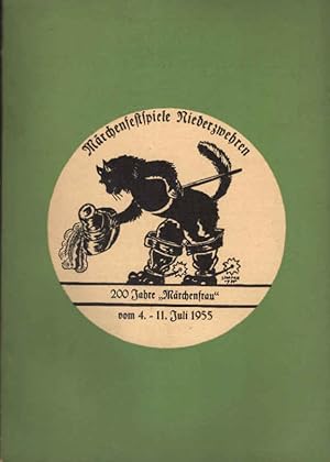 Bild des Verkufers fr Mrchenfest in Kassel-Niederzwehren zur Erinnerung an den 200. Geburtstag der Zwehrener Mrchenfrau Dorothea Viehmann vom 4. - 11. Juli 1955 zum Verkauf von Schrmann und Kiewning GbR