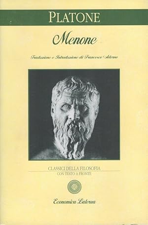 Immagine del venditore per Menone - Testo greco a fronte (italiano e greco) venduto da Versandantiquariat Nussbaum