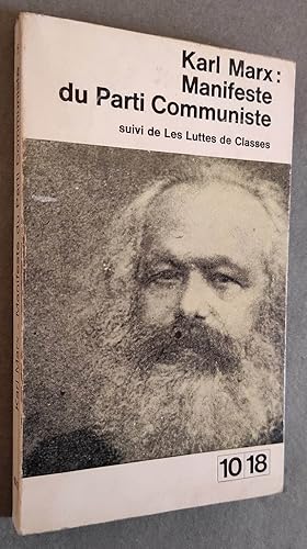 Image du vendeur pour Manifeste du Parti Communiste. Suivi de Les luttes de Classes. mis en vente par Librairie Pique-Puces