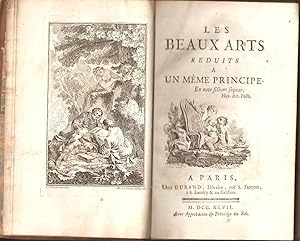 Seller image for Les beaux-arts rduits  un mme principe for sale by Antiquariat Andreas Schwarz