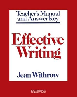 Seller image for Effective Writing Teacher's Manual: Writing Skills for Intermediate Students of American English (Paperback or Softback) for sale by BargainBookStores