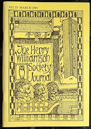 Bild des Verkufers fr The Henry Williamson Society Journal. No. 23: March 1991 zum Verkauf von Shore Books