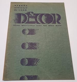 Décor - Organe officiel des Anciens Elèves de l'Ecole Boulle - N.5 Mars 1931