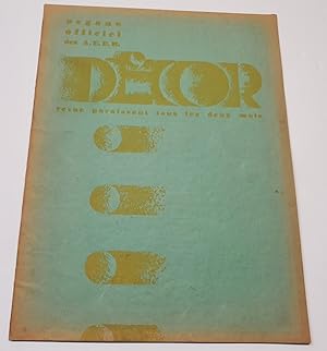 Décor - Organe officiel des Anciens Elèves de l'Ecole Boulle - N.7 - Juillet 1930-1931