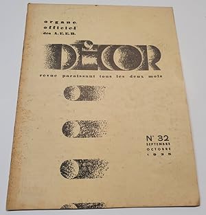 Décor - Organe officiel des Anciens Elèves de l'Ecole Boulle - N.32 Octobre 1935