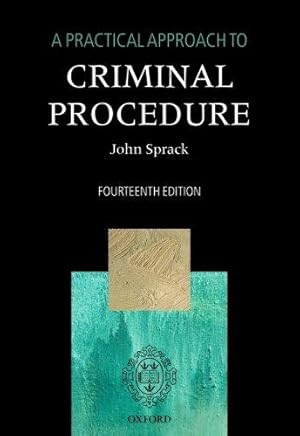Bild des Verkufers fr A Practical Approach to Criminal Procedure zum Verkauf von WeBuyBooks