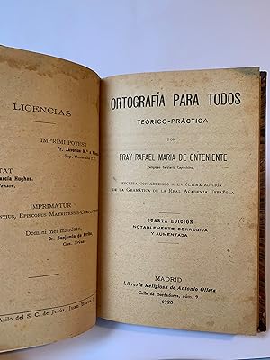 (1923 Encuadernación de Galván) Otografía para todos teórico-páctica.