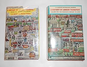 Imagen del vendedor de A History of London Transport Passenger Travel and the development of the Metropolis - Volume I - Nineteenth Century --and-- Vol II - Twentieth Century to 1970 - COMPLETE SET a la venta por David Bunnett Books