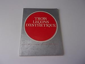 Image du vendeur pour TROIS LECONS D'ESTHETIQUE mis en vente par occasion de lire