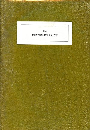 Seller image for For Reynolds Price for sale by Bagatelle Books, IOBA
