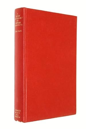 Image du vendeur pour A short dictionary of British architects mis en vente par WeBuyBooks