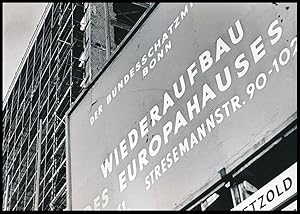 Wiederaufbau des Europahauses. Stresemannstr. 90-102.