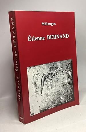 Seller image for Mlanges: Etienne Bernand for sale by crealivres