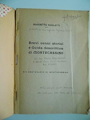 Seller image for Brevi cenni storici e Guida descrittiva di MONTECASSINO XIV Centenario di Montecassino for sale by Historia, Regnum et Nobilia