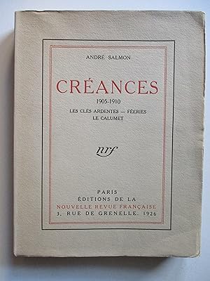 Créances 1905/1910