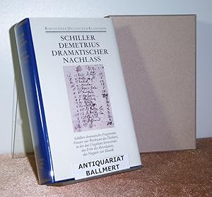 Bild des Verkufers fr Dramatischer Nachlass. [Demetrius]. Werke und Briefe in zwlf Bnden, hier nur Band 10 [= Bibliothek deutscher Klassiker Band 187]. zum Verkauf von Antiquariat Ballmert