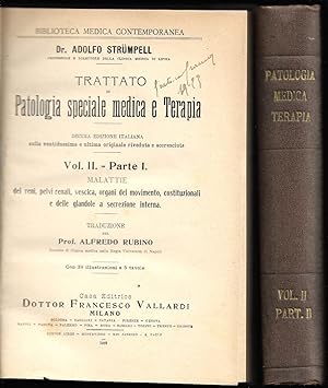 Bild des Verkufers fr Trattato di Patologia speciale medica e Terapia - 2 Voll. Parte I e II zum Verkauf von Sergio Trippini