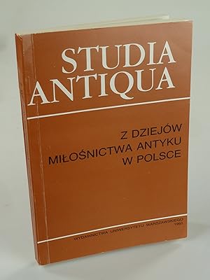 Bild des Verkufers fr Z Dziejw Milosnictwa antyku w Polsce. zum Verkauf von Antiquariat Dorner