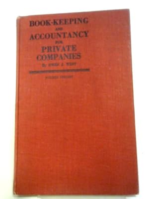 Seller image for Book-keeping And Accountancy For Private Companies for sale by World of Rare Books