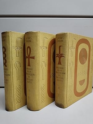 HISTORIA DE LA CIVILIZACIÓN DEL ANTIGUO EGIPTO (3 tomos)