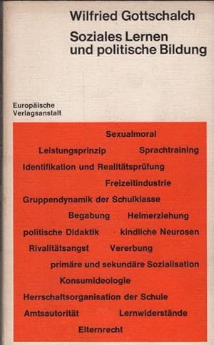 Imagen del vendedor de Soziales Lernen und politische Bildung. a la venta por Schrmann und Kiewning GbR