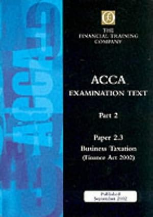 Bild des Verkufers fr Exam Text (ACCA Part 2 S.) zum Verkauf von WeBuyBooks