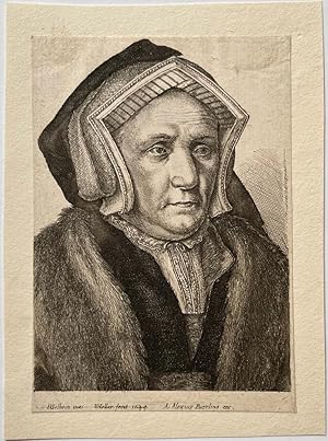 Seller image for Antique print, etching | Portrait Lady Margaret Butts, published 1649, 1 p. for sale by Antiquariaat Arine van der Steur / ILAB