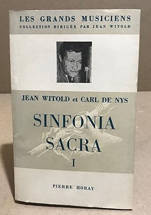 Seller image for Sinfonia sacra 1 for sale by librairie philippe arnaiz