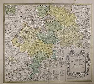 Principatus Brandenburgico - Culmbacensis vel Baruthinus tabula geographica quod partem superiore...
