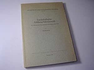 Seller image for Landschaftsplan Feldberg, Schwarzwald : Ein Beitrag zum Europischen Naturschutzjahr 1970 for sale by Antiquariat Fuchseck