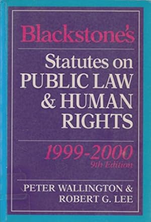 Imagen del vendedor de Blackstone's Statutes on Public Law and Human Rights (Blackstone's Statute Books) a la venta por WeBuyBooks