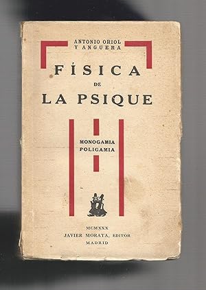 Imagen del vendedor de Fsica de la psique. Monogamia. Poligamia. a la venta por Librera El Crabo