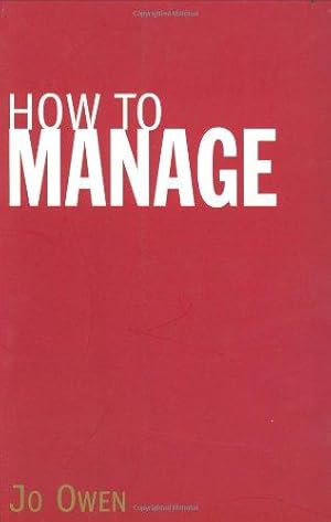 Seller image for How to Manage for sale by WeBuyBooks