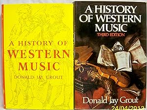 Seller image for A History of Western Music for sale by Redux Books