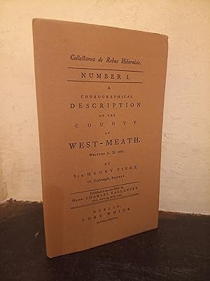 Image du vendeur pour Chorographical Description of Westmeath, Written 1682 mis en vente par Temple Bar Bookshop