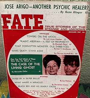 Seller image for Fate Magazine; True Stories of the Strange and Unknown December 1968 Vol. 20 No 12 Issue 213 for sale by Crossroads Books