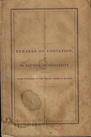 Remarks on Education, Gloucester Massachusetts, 1838