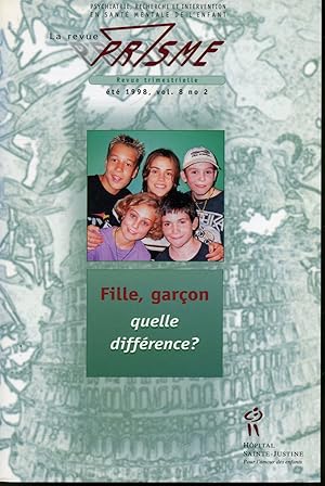 Image du vendeur pour La Revue Prisme t 1998 Vol. 8 no 2 : Fille, garon quelle diffrence mis en vente par Librairie Le Nord