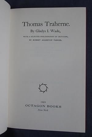 Immagine del venditore per Thomas Traherne venduto da C L Hawley (PBFA)