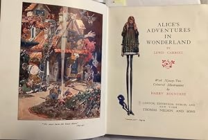 Seller image for Alice's Adventures in Wonderland. (Harry Rountree Illustrations) With 92 Colored illustrations including 14 full-page color plates by Harry Rountre. for sale by Brainerd Phillipson Rare Books