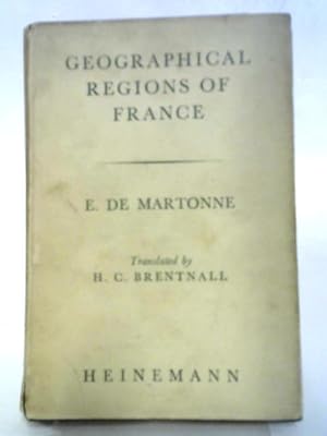Imagen del vendedor de Geographical Regions of France a la venta por World of Rare Books