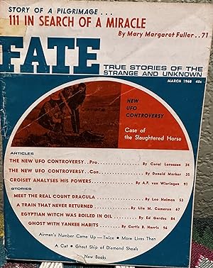 Fate Magazine; True Stories of the Strange and Unknown March 1968 Vol. 21 No. 3 Issue 216