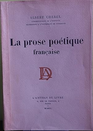 LA PROSE POETIQUE FRANÇAISE