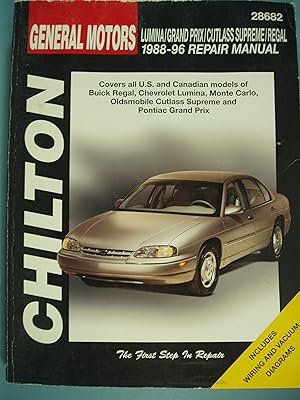 Seller image for GM Lumina, Grand Prix, Cutlass Supreme, and Regal, 1988-96 (Chilton Total Car Care Series Manuals) for sale by PB&J Book Shop