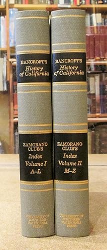 The Zamorano Index to History of California complete in two volumes