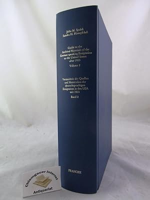 Bild des Verkufers fr Guide to the Archival Materials of the German Speaking Emigration to the United States after 1933. / Verzeichnis der Quellen und Materialien der deutschsprachigen Emigration in den USA seit 1933. Volume / Band 2. J zum Verkauf von Chiemgauer Internet Antiquariat GbR